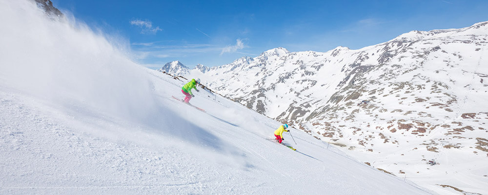 Sciare sul ghiacciaio